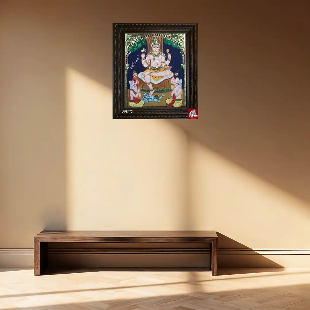 Tanjore Dakshinamurthy Painting 