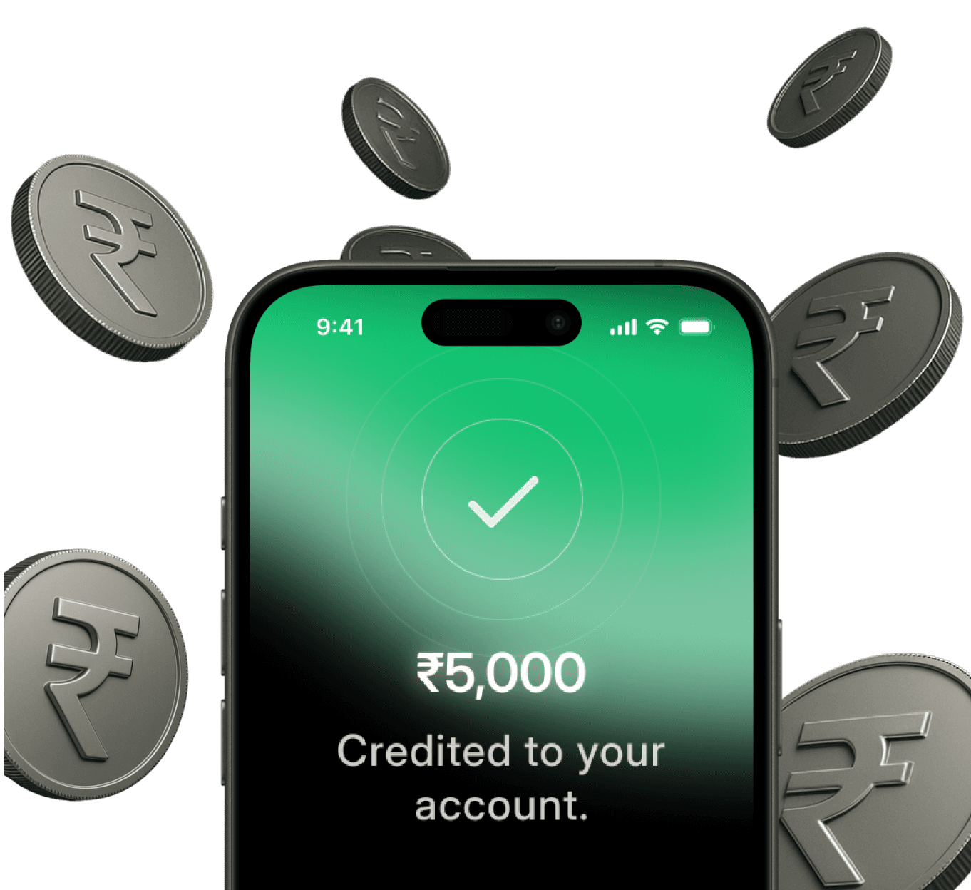 Rs 5000 reward credited into user's bank account via UPI