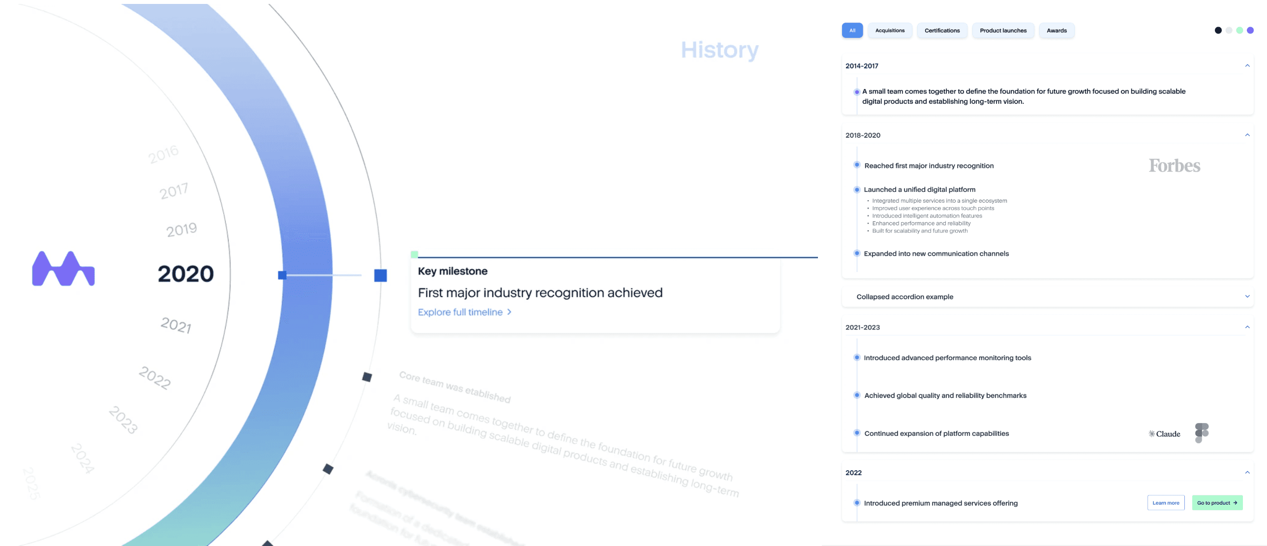 a black background with purple and orange shapes