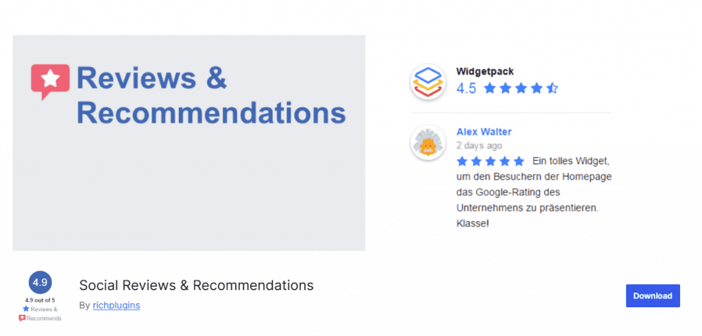 social reviews and recommendations