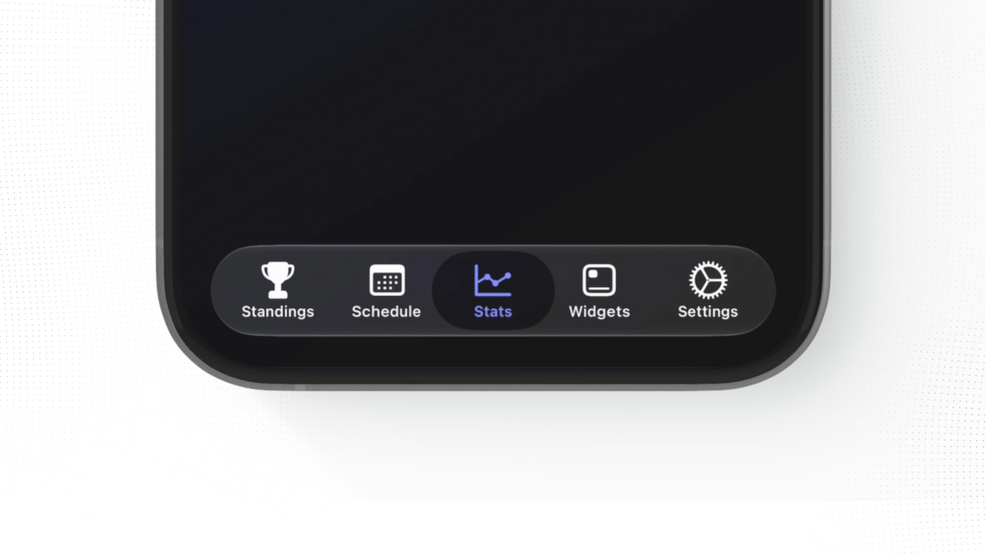 Liquid Glass TabView in iPhone mock up