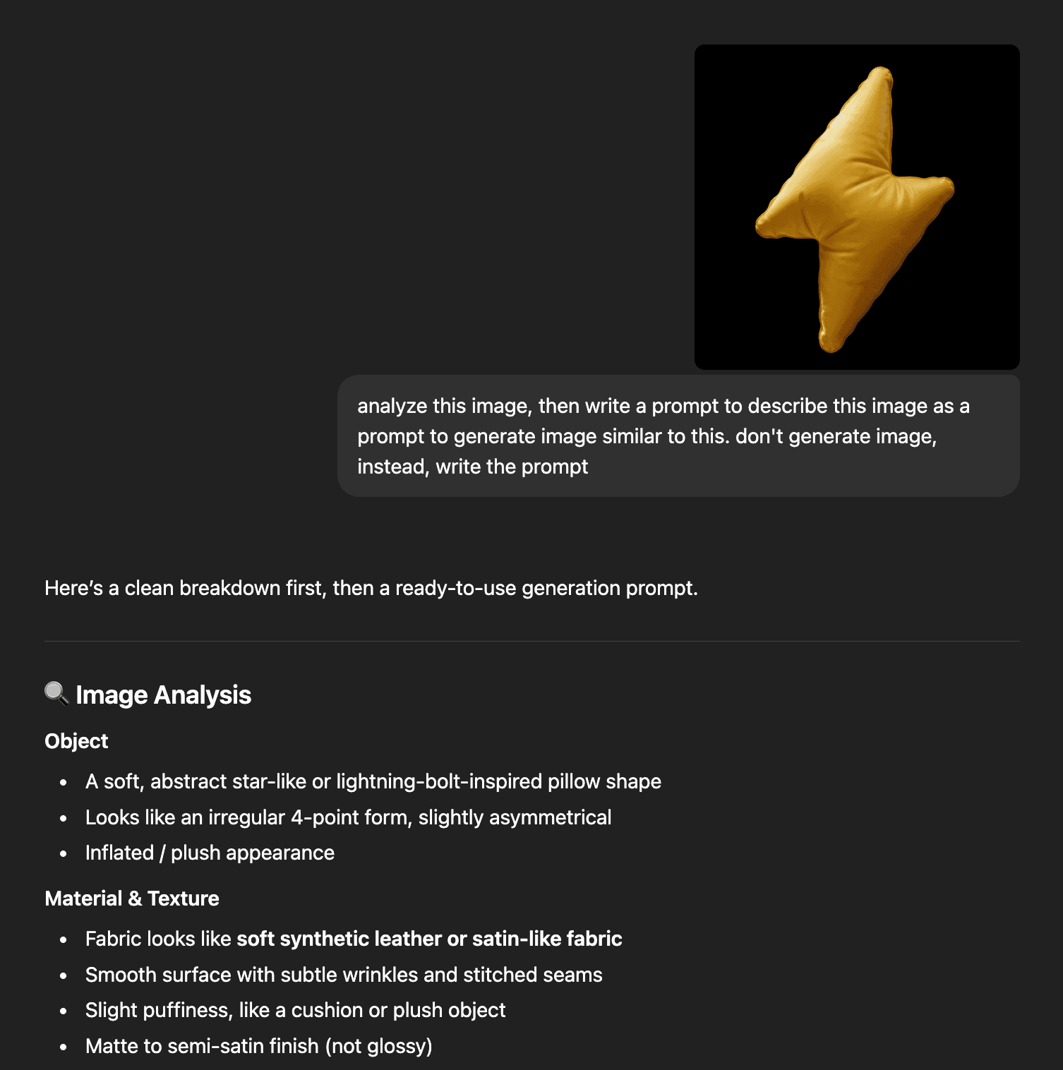 chatgpt prompt results