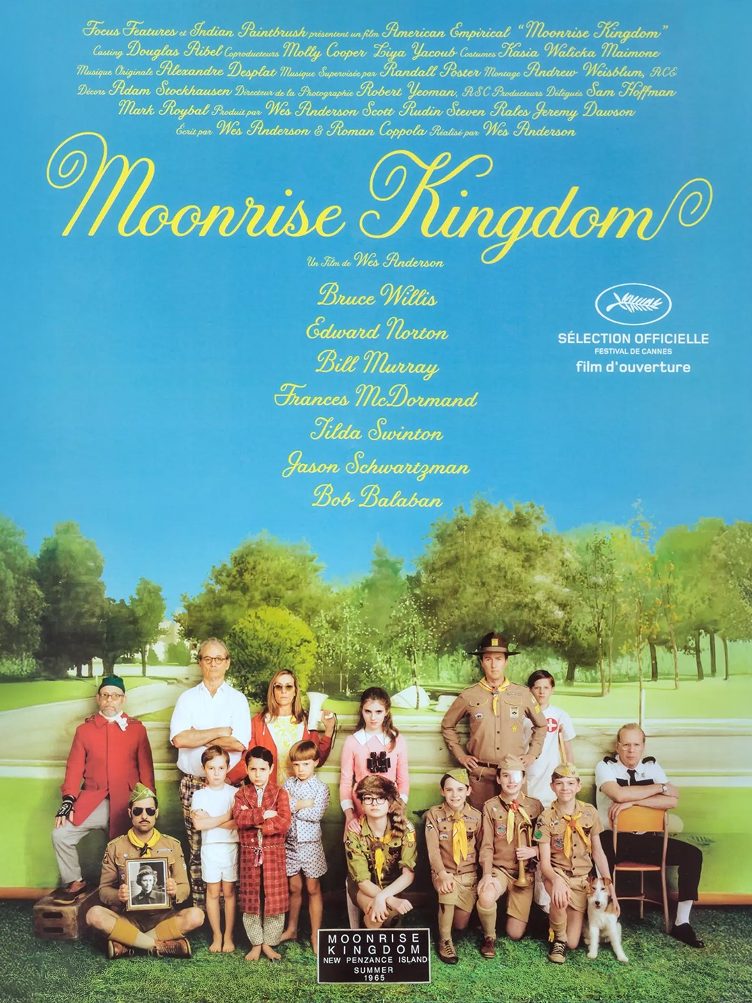 Abstract streaks of orange and blue light