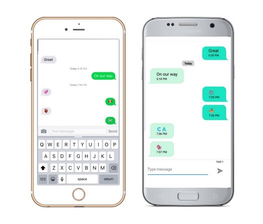  Example between an iPhone 6 and ZTE Axon. 