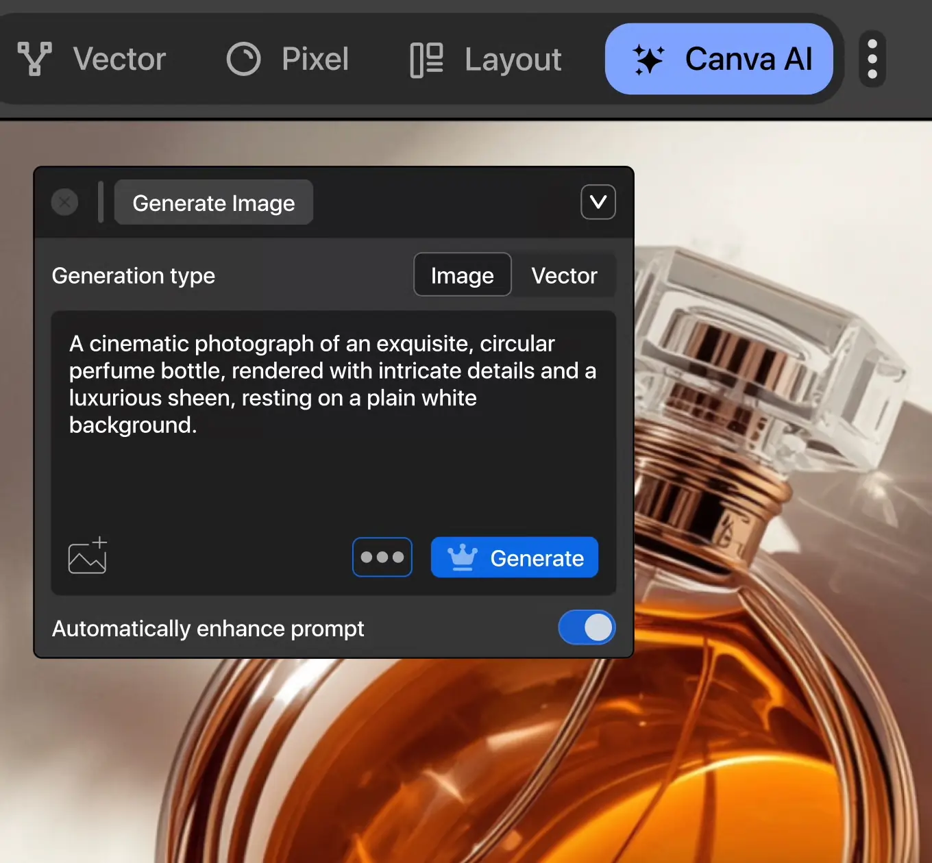 Canva image prompt