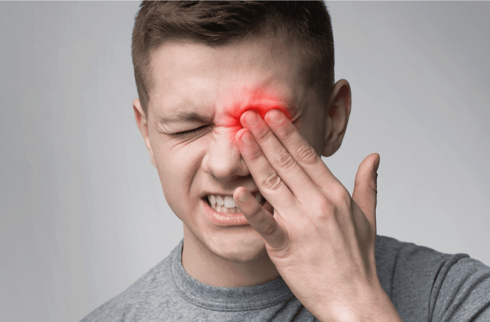 man covering his eyes - Semaglutide Eye Side Effects