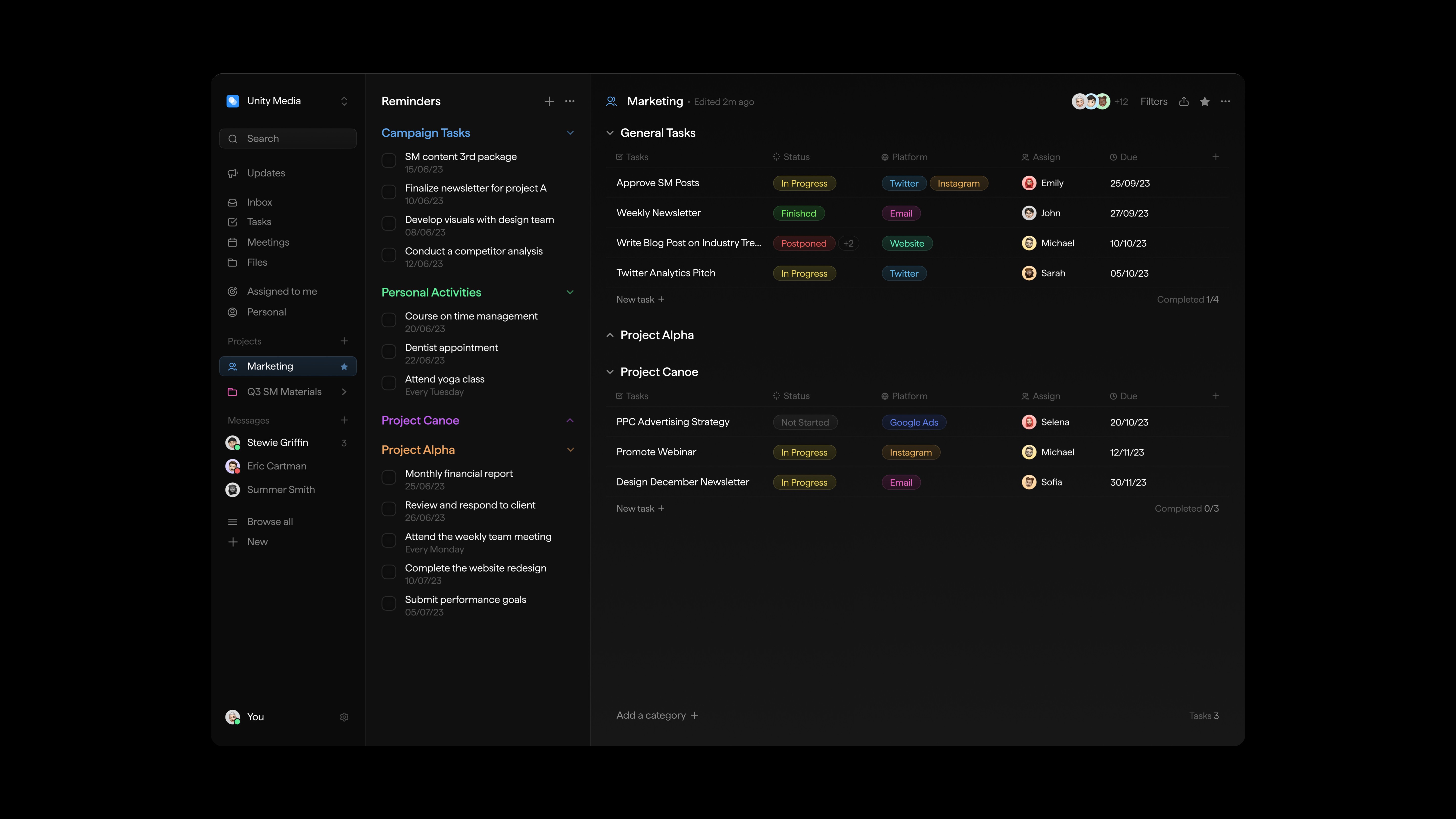 Product Design - Dashboard