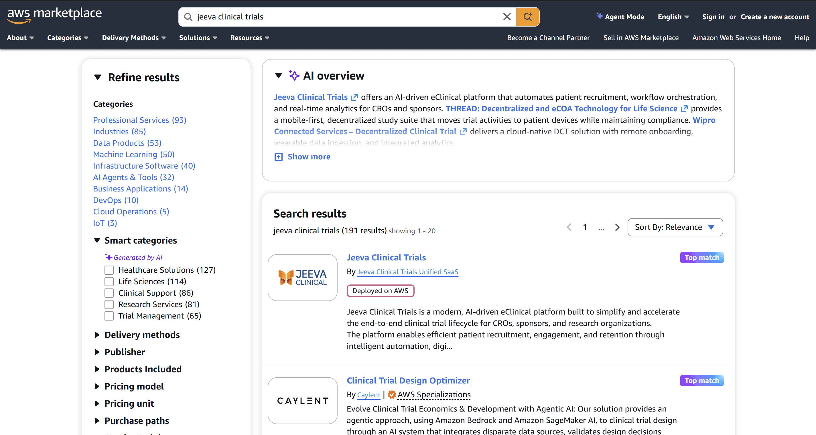 AWS Marketplace users gain access to the full breadth of Jeeva's platform capabilitiesent Video Image
