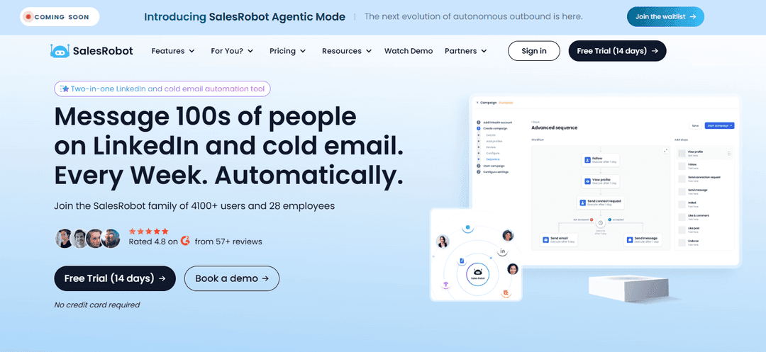 SalesRobot putting its AI-written openers on every plan, not just the top one