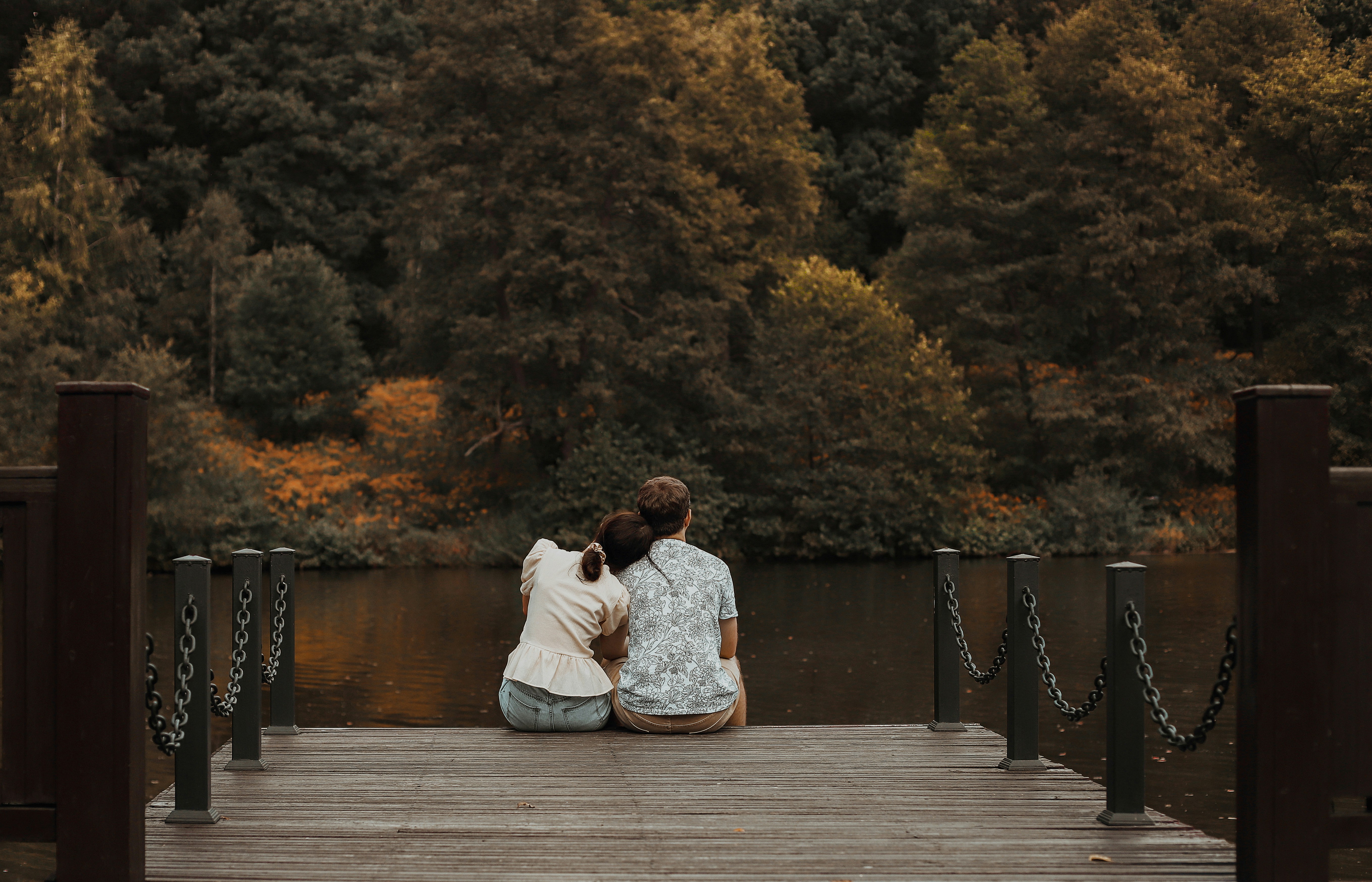 couple sitting in the nature