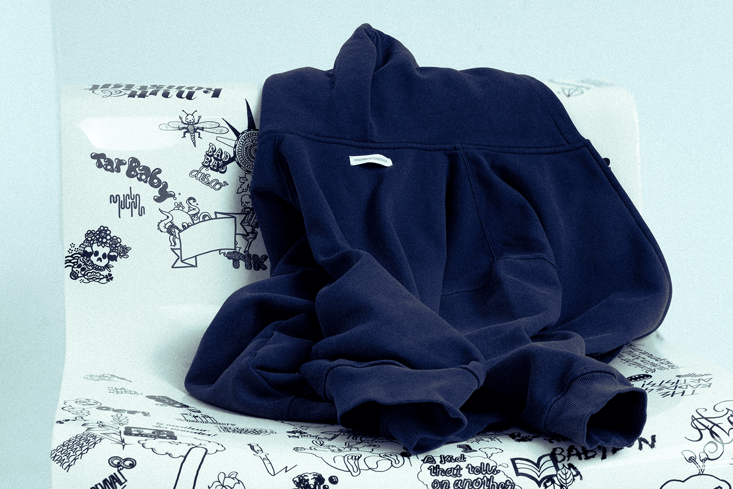 Broken Olso Blue Hoodie