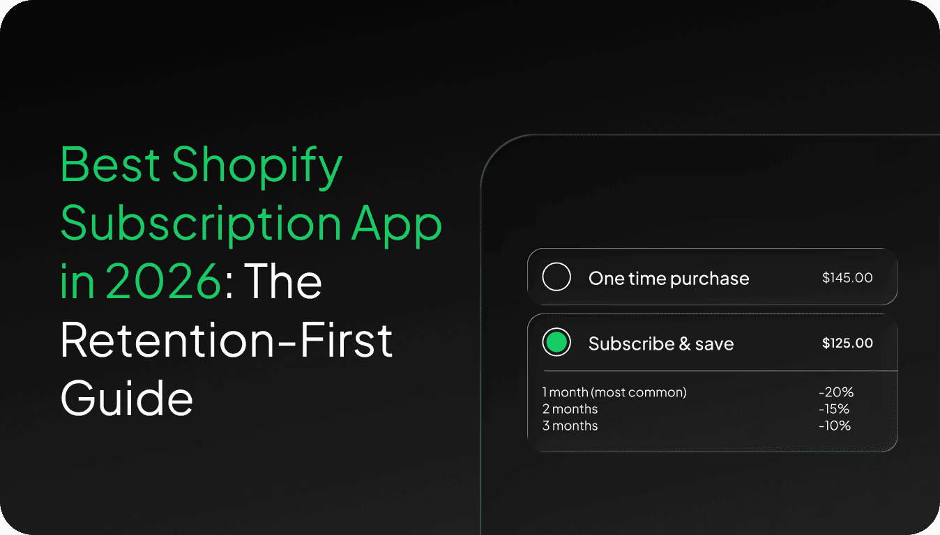 Best Shopify subscription app comparison showing retention analytics dashboard and customer portal interface