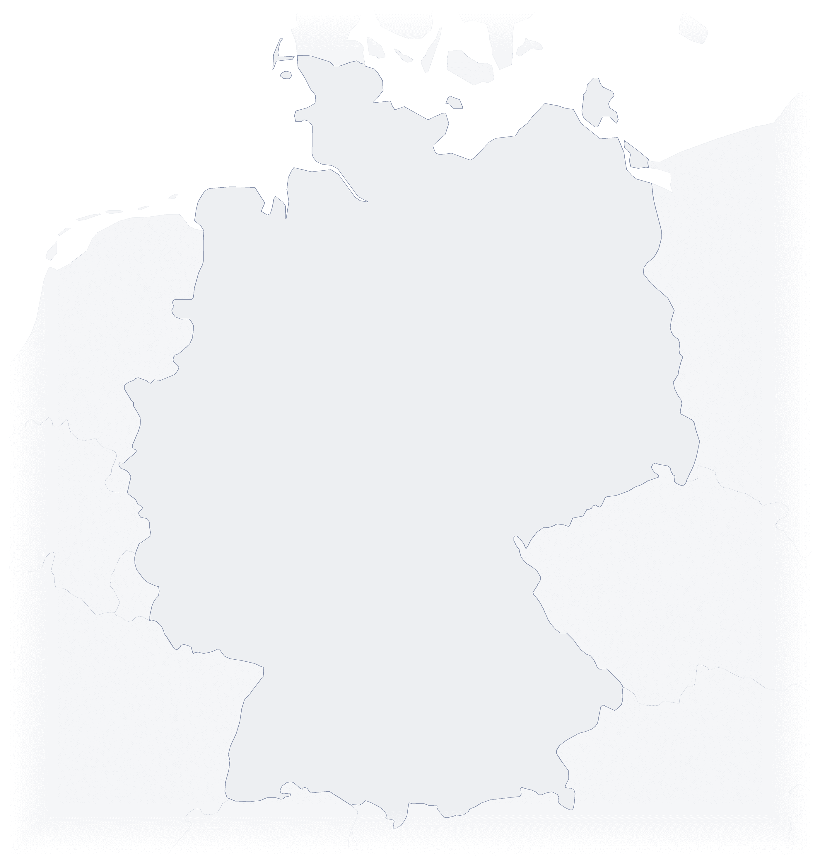 Outline map of Germany