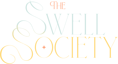 The Swell Society surf gear shop logo design variations