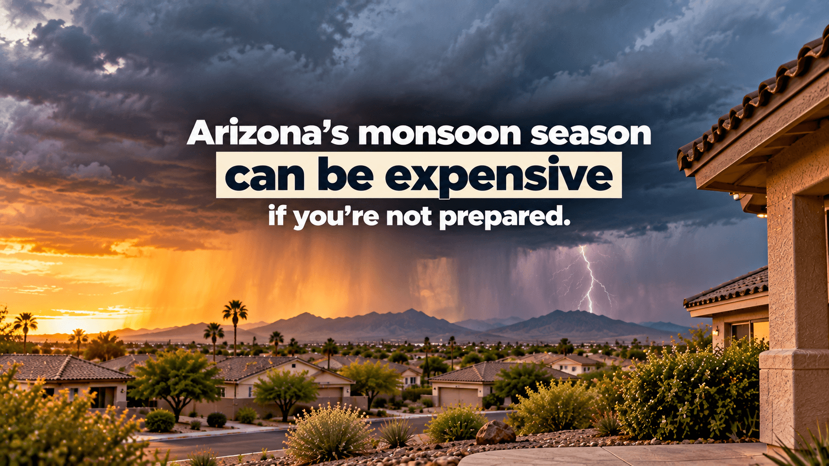 storm over arizona land 