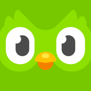Duolingo mascot image as one of the apps for international students