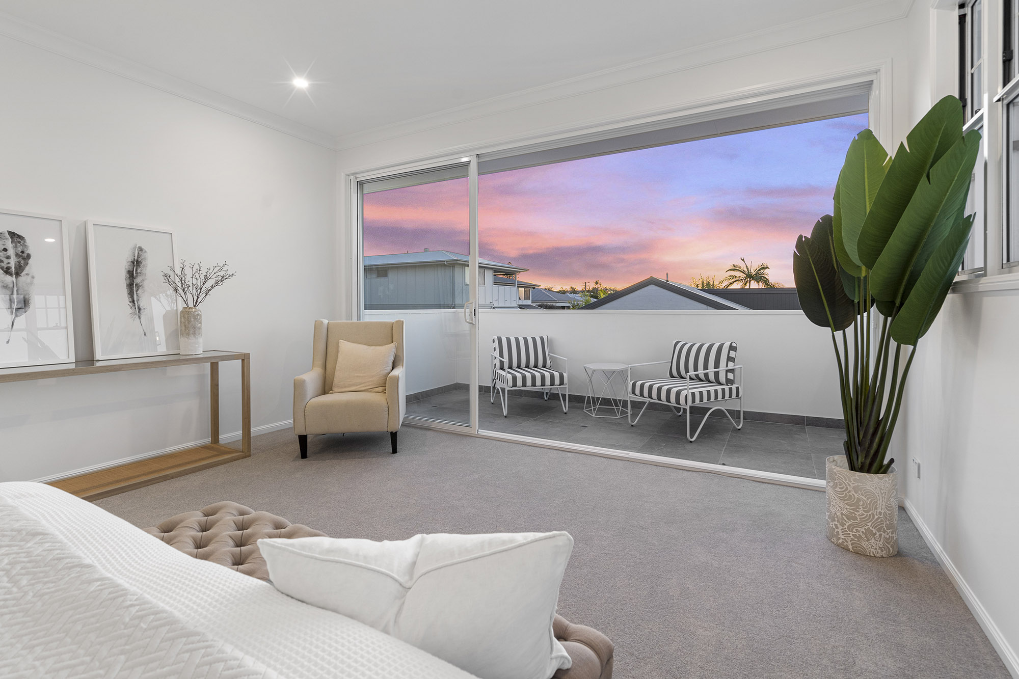 Front facade of Jacaranda House in. Brisbane