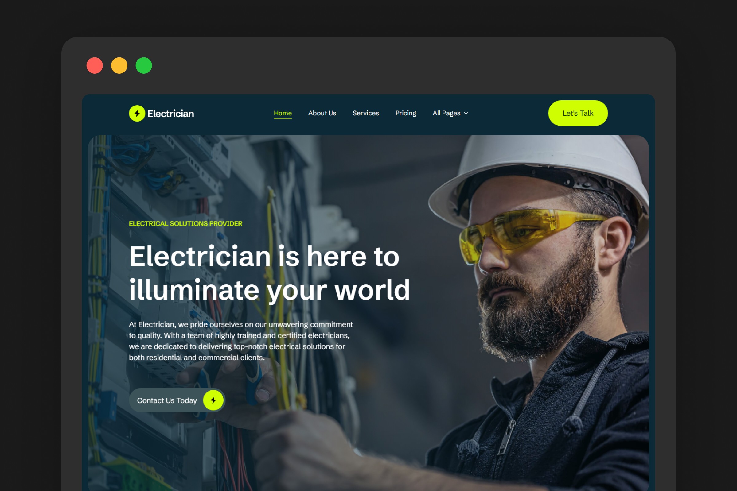 Electrician framer template