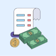Illustration of a bill and cash