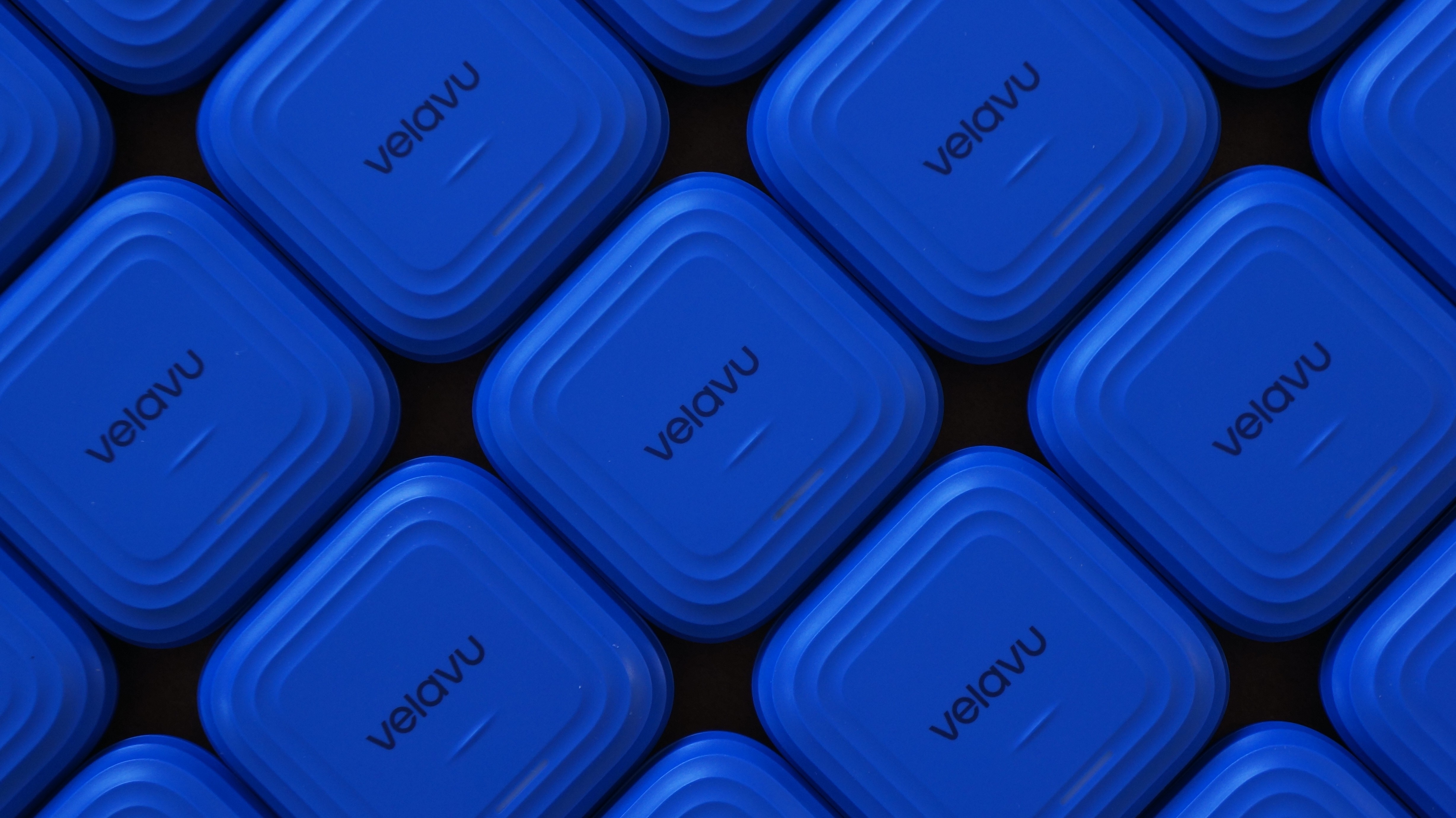Velavu Vesta devices lined up in a grid