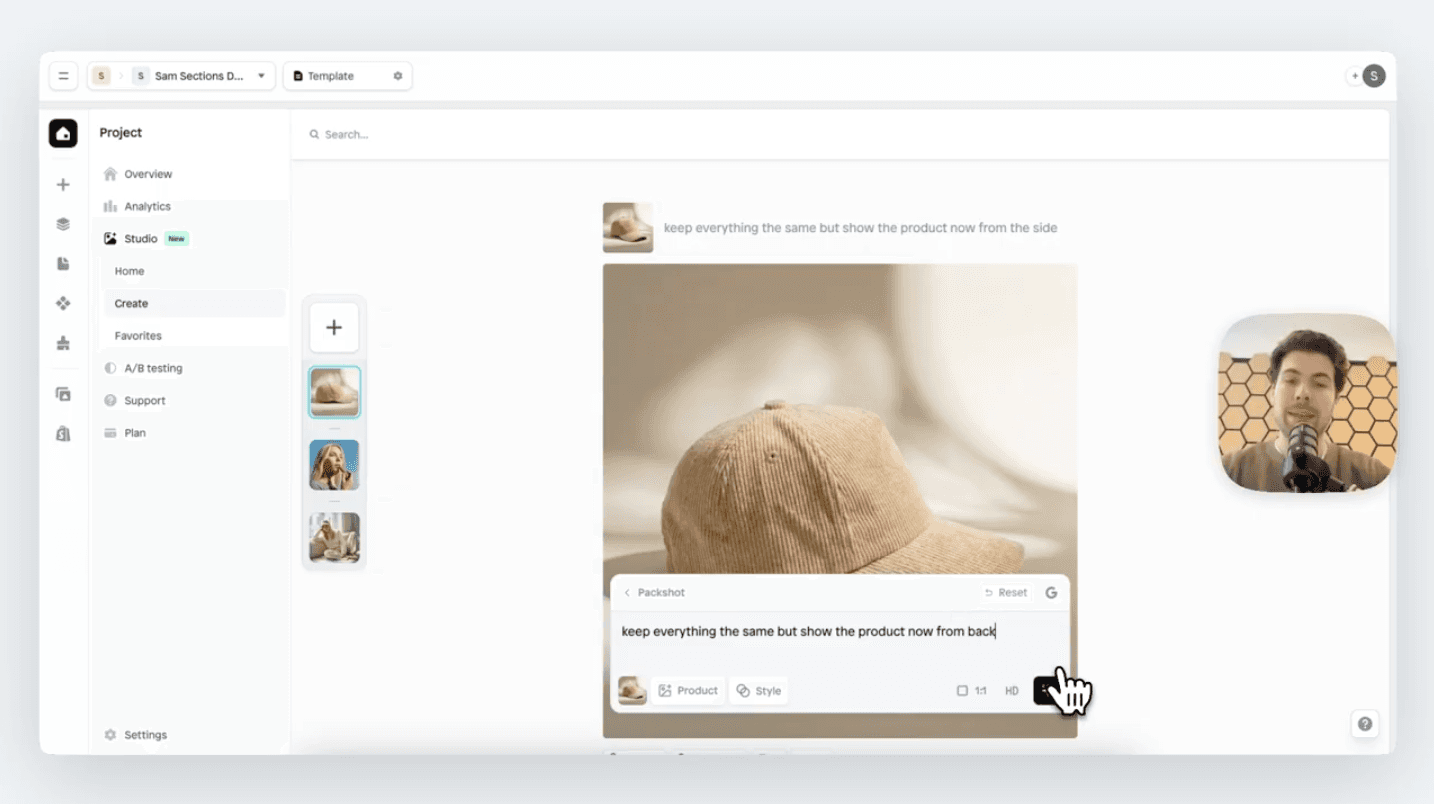 ai prompt keep everything the same example