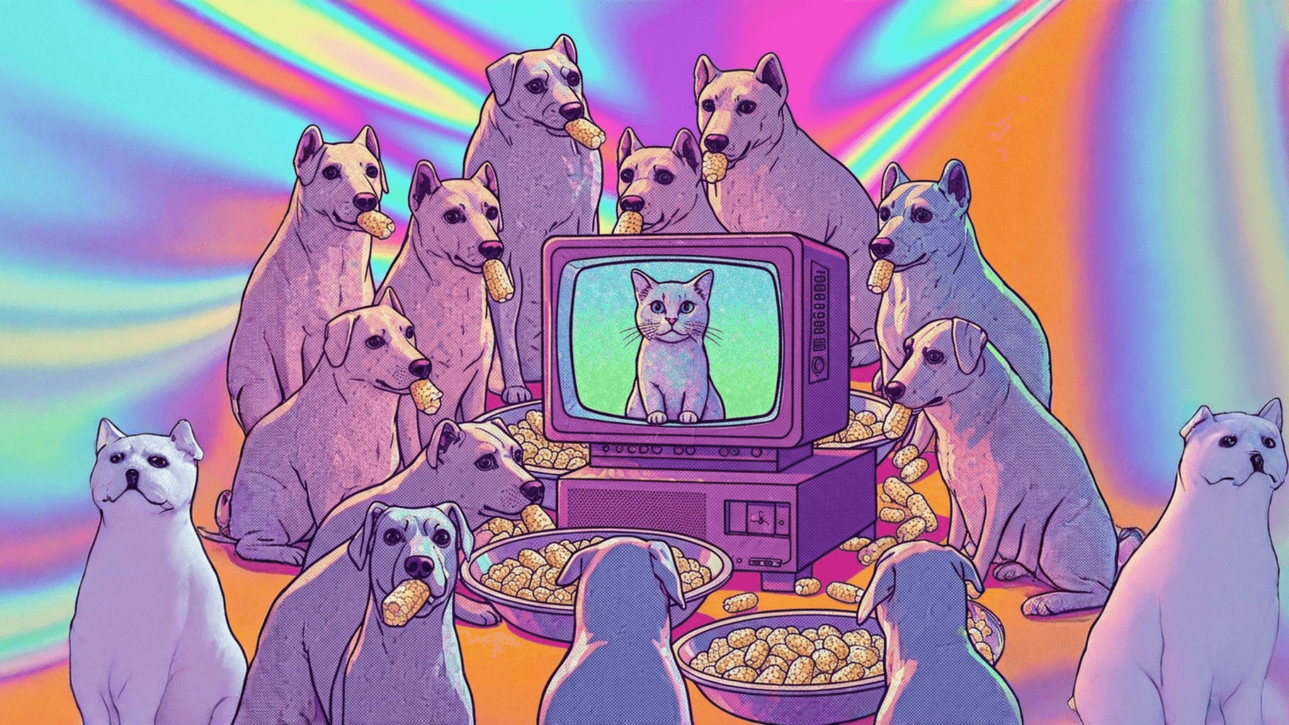 Abstract composition exploring automation in creative processes