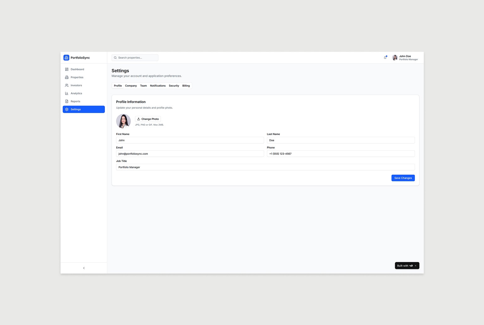 Image with the app presentation