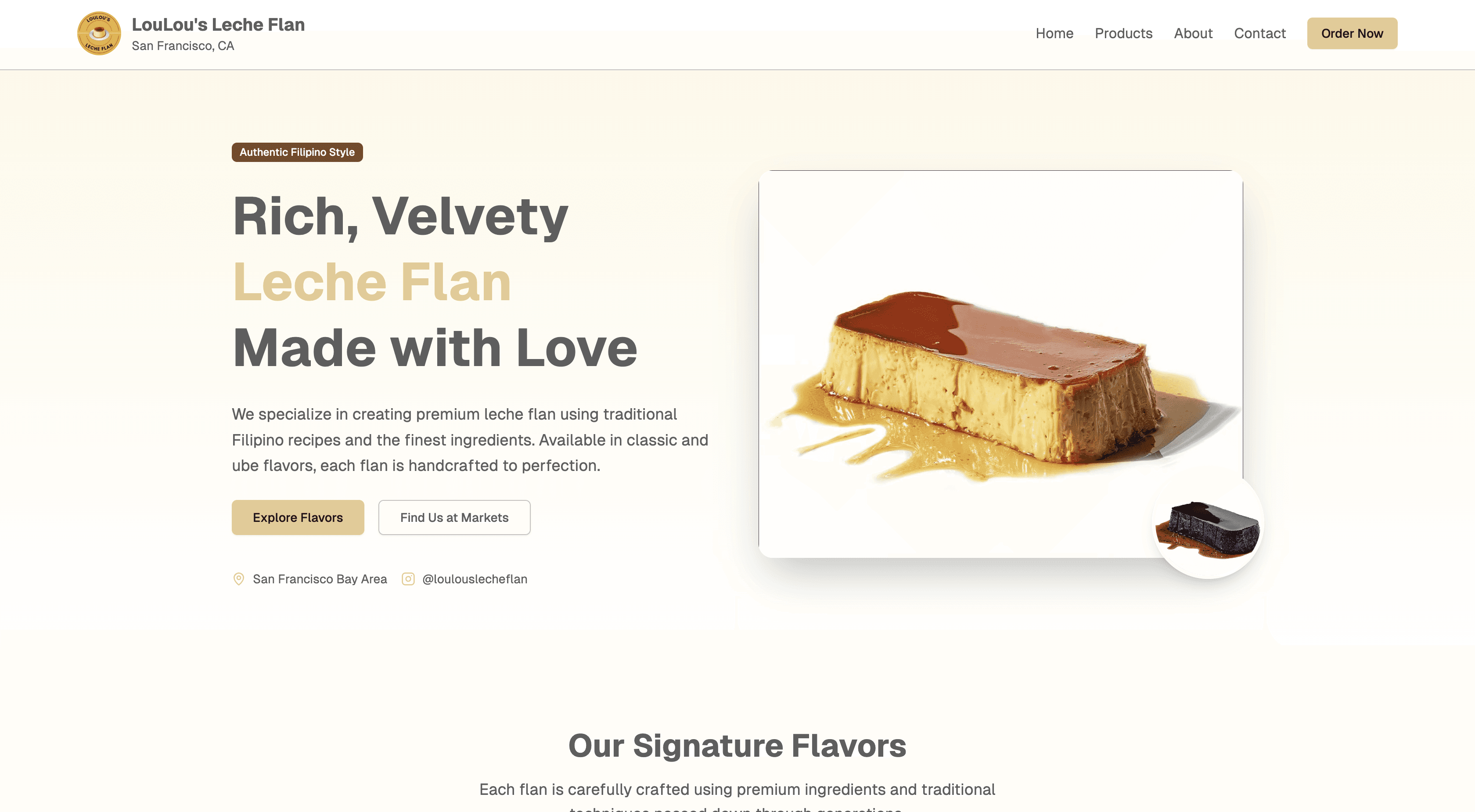 Rishaan Designs landing page