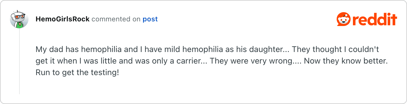 Post on Reddit