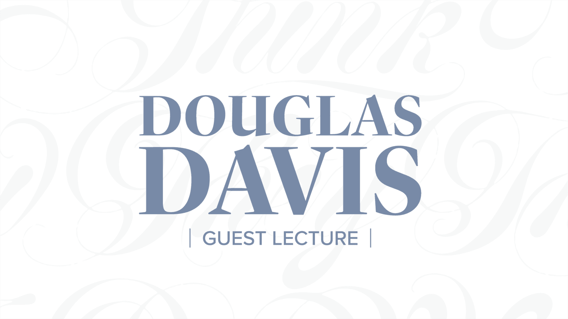 Douglas Davis guest lecture