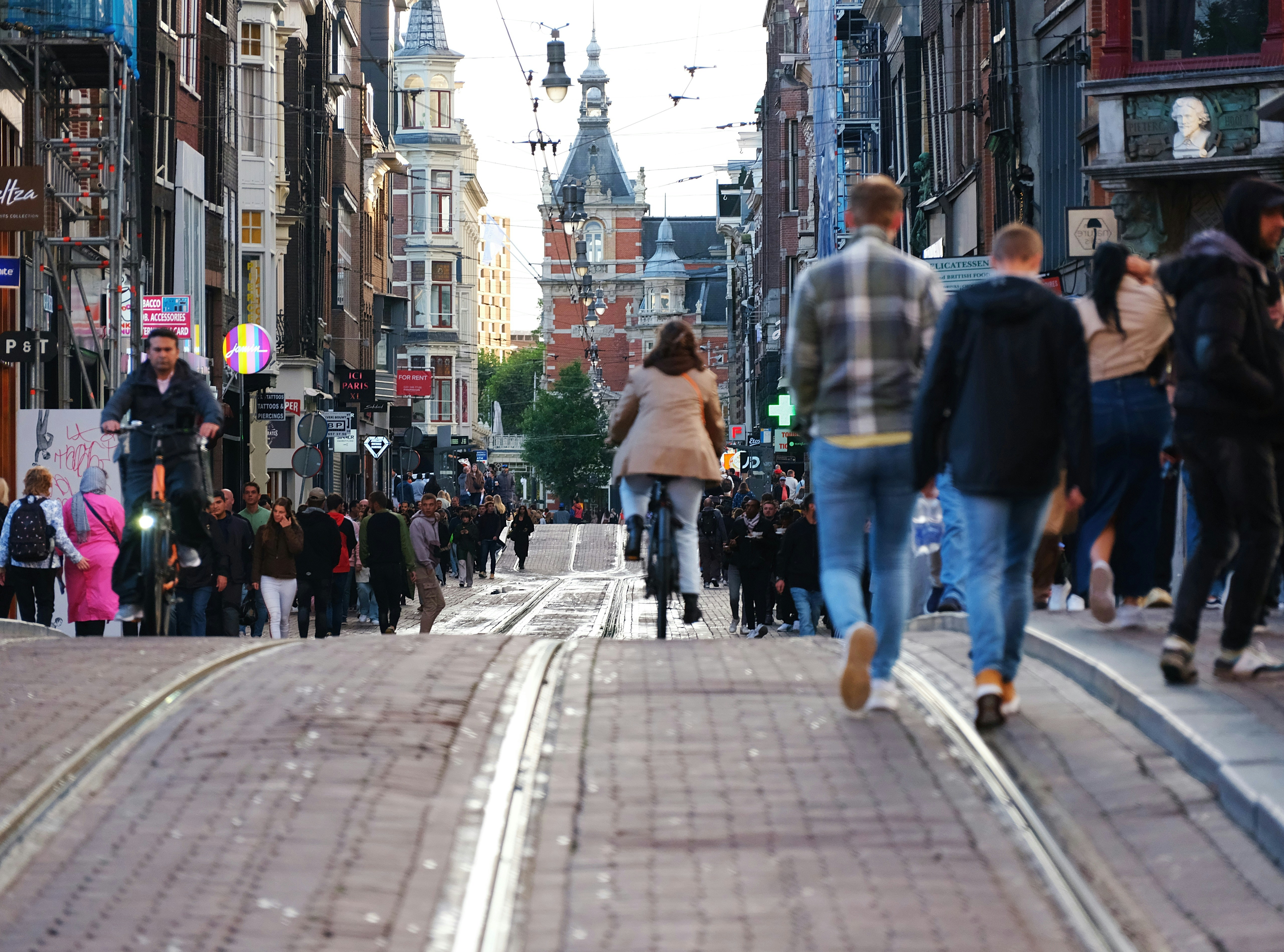 Pedestrians and cyclists