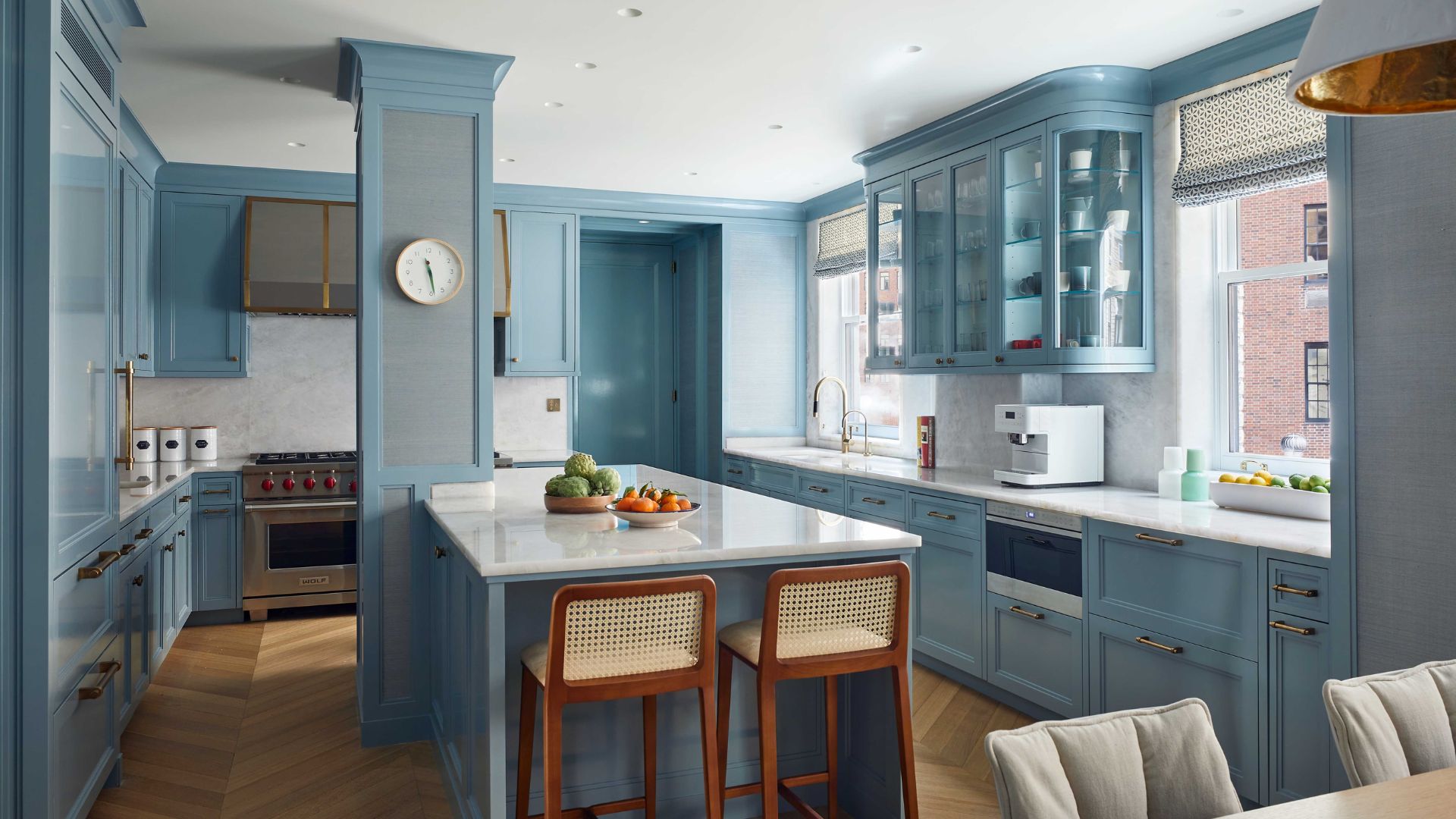 Slate Blue and Rust