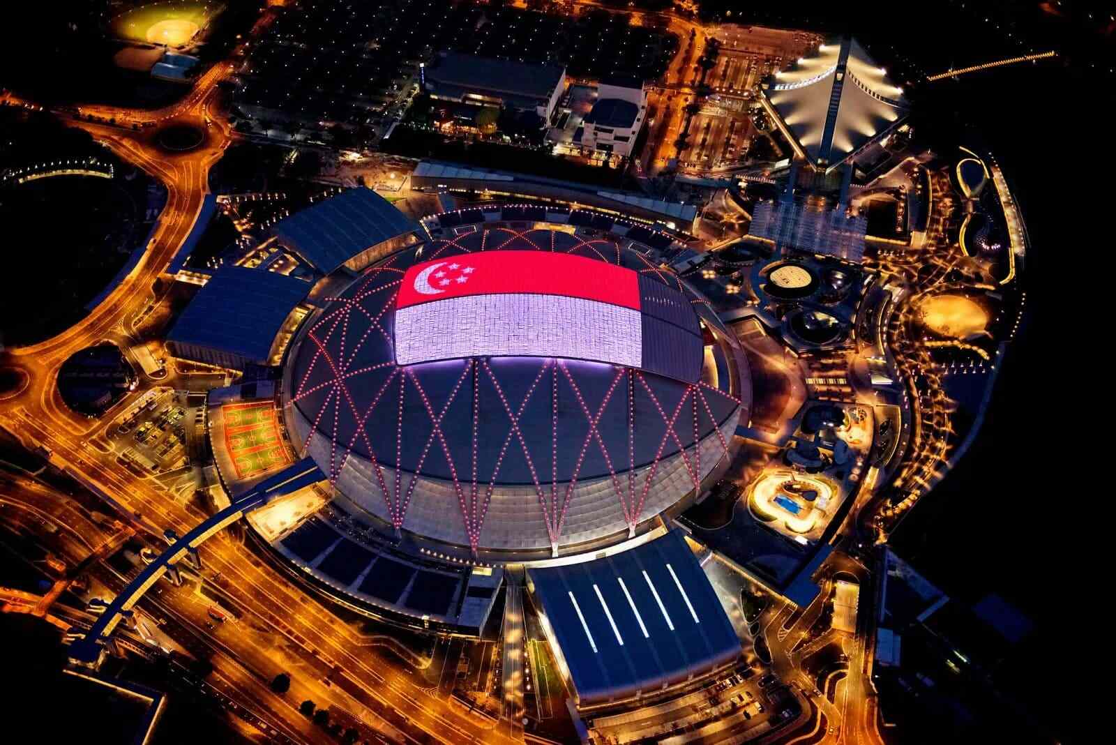 Singapore Sports Hub Stadium from above