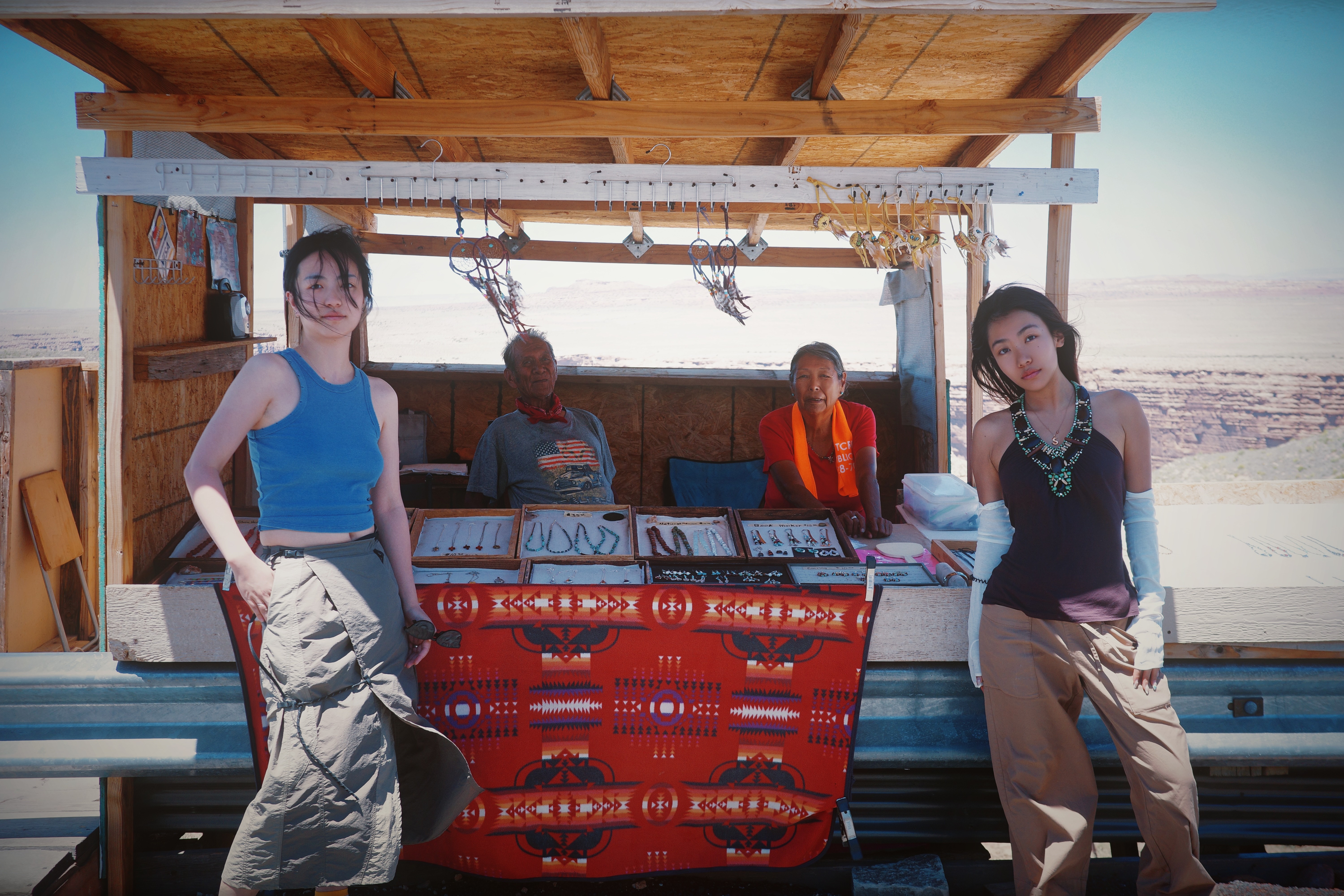 Riding a bicycle with V sign