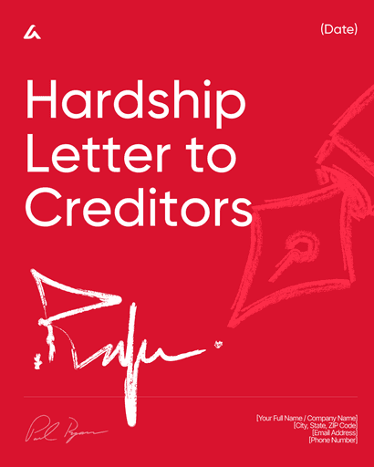 Hardship Letter to Creditors