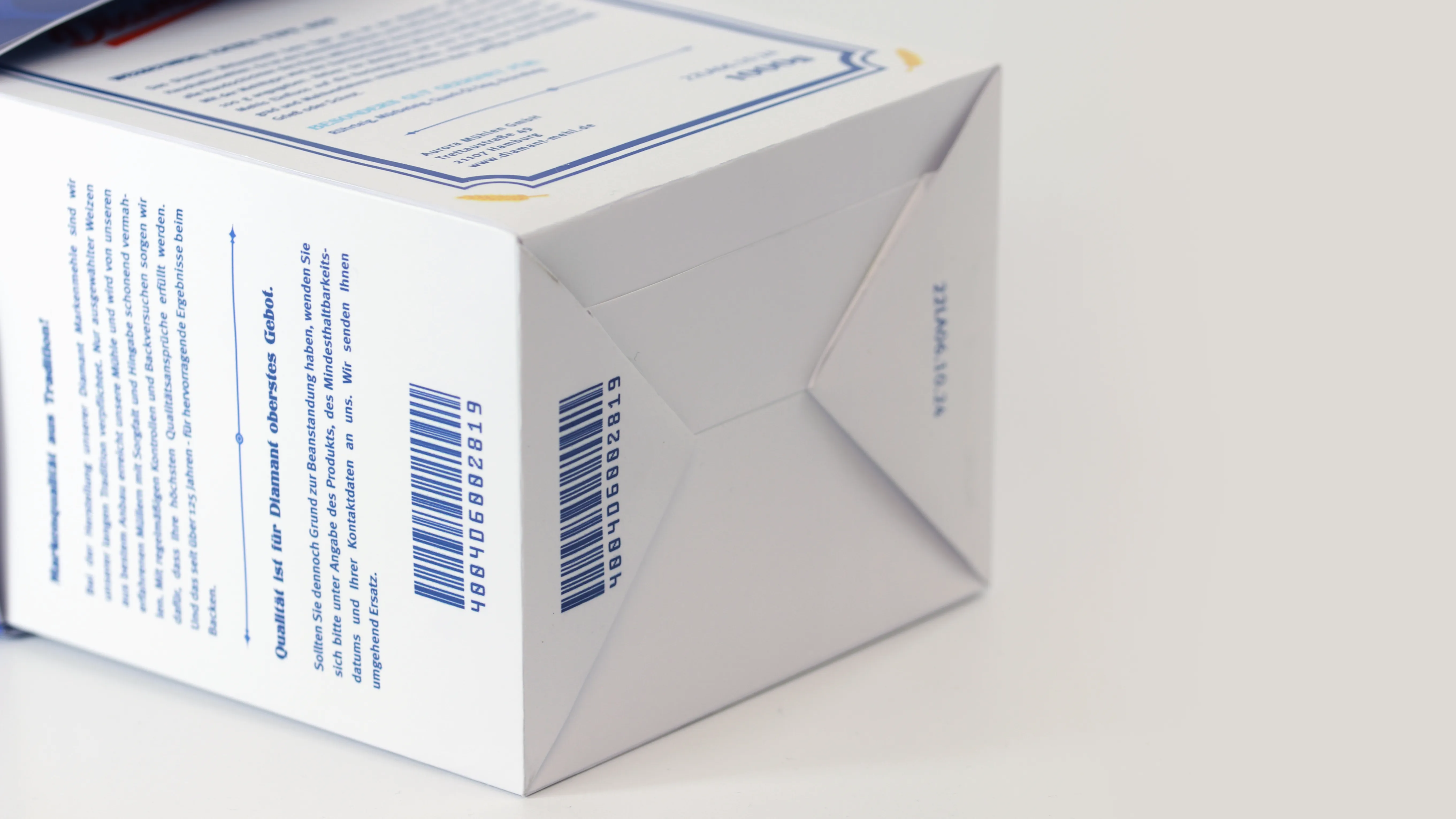 Boden einer Verpackung 