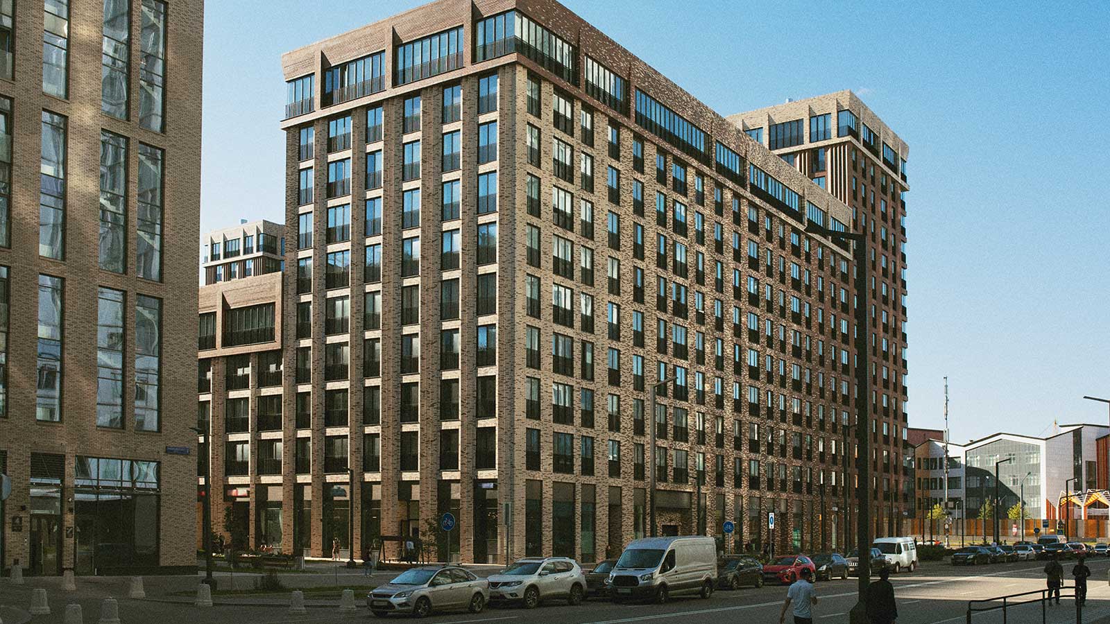 Gereinigte Fassade eines Bürogebäudes in Hamburg