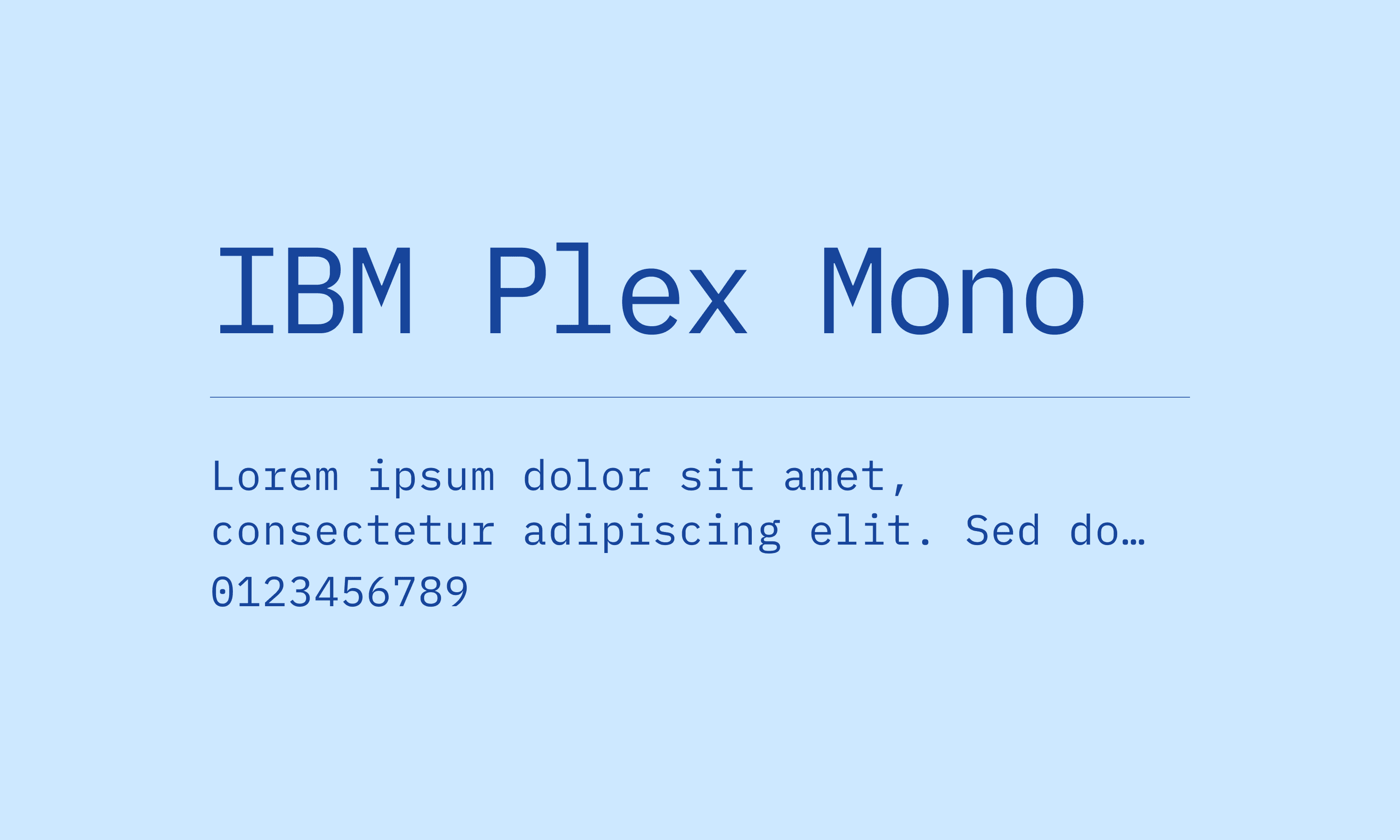 IBM Plex Mono