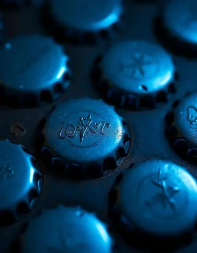 Tapones corona azules