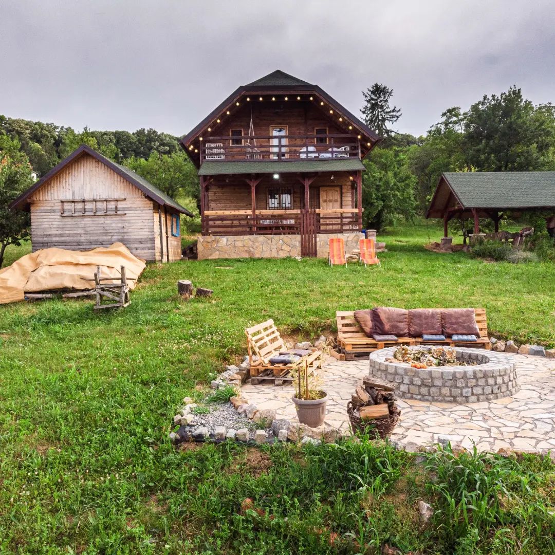 Vintage Freedom House on Fruska Gora.