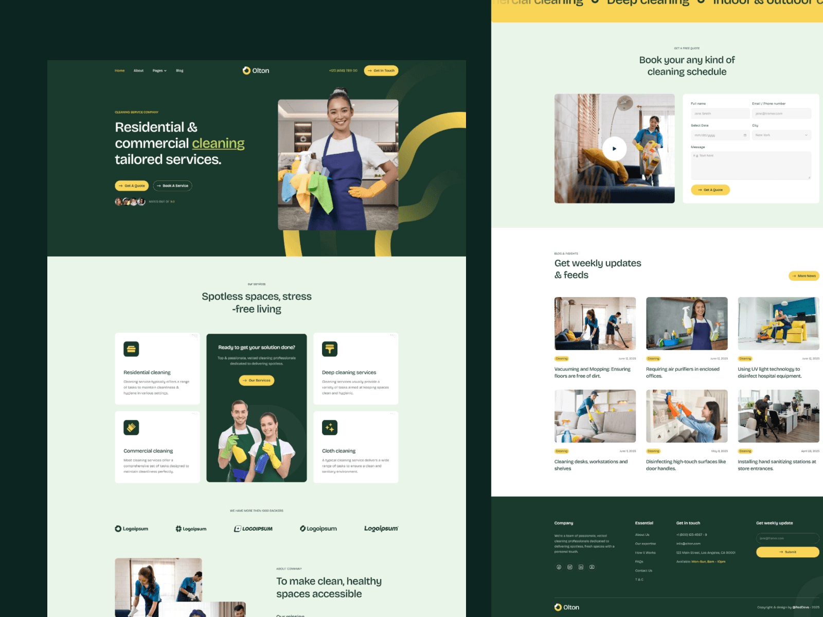 Top 12 Services Website Templates - Olton