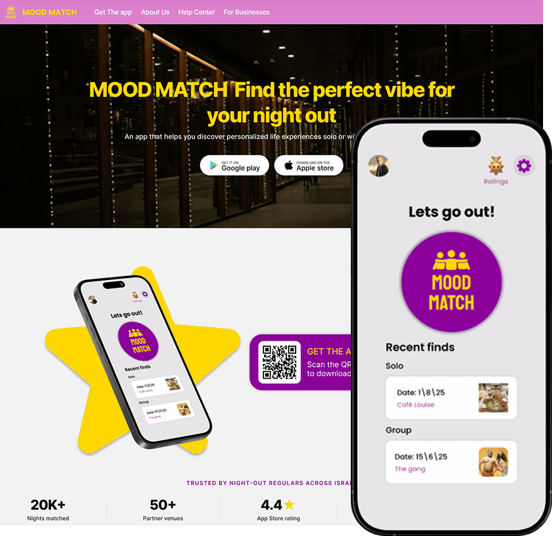 MoodMatch Mockup