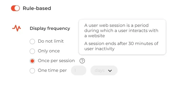 claspo-exit-intent-rules-frequency