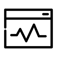 Icon showing website health