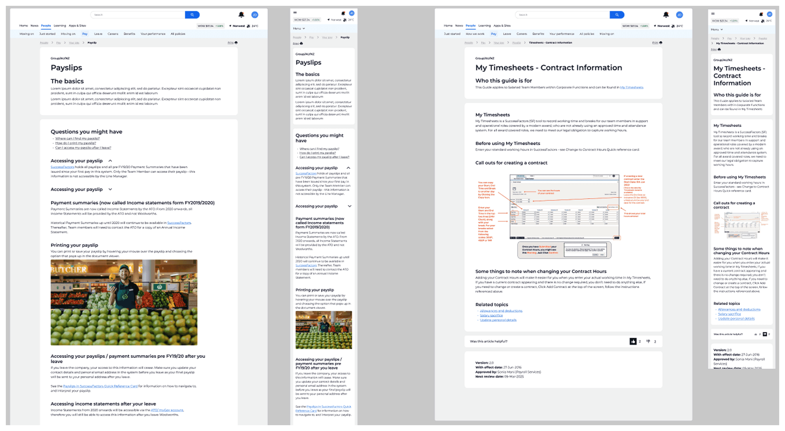 Screenshot sample of responsive web and mobile desig