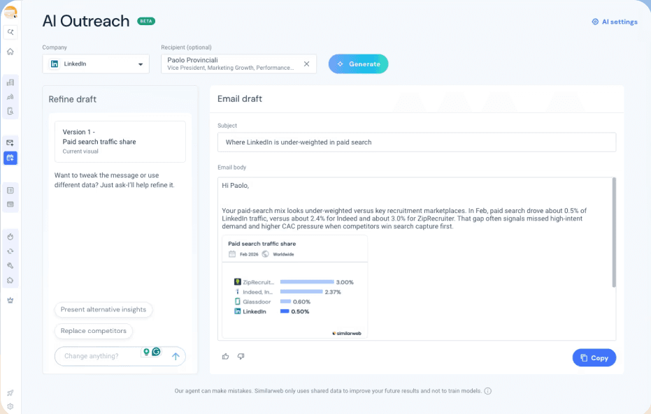 An image of Freelio's budget ui