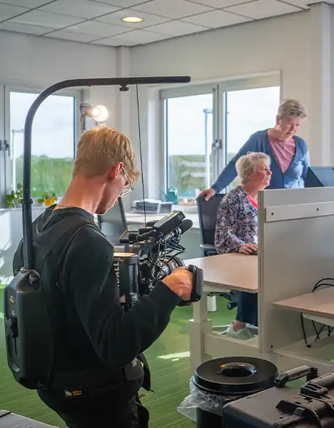 Cameraman from Indall films commercial video recordings