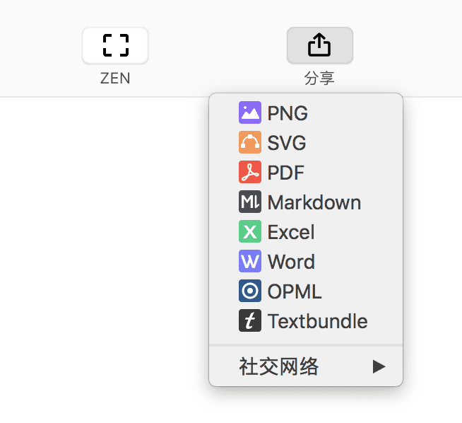 导图导出格式选项