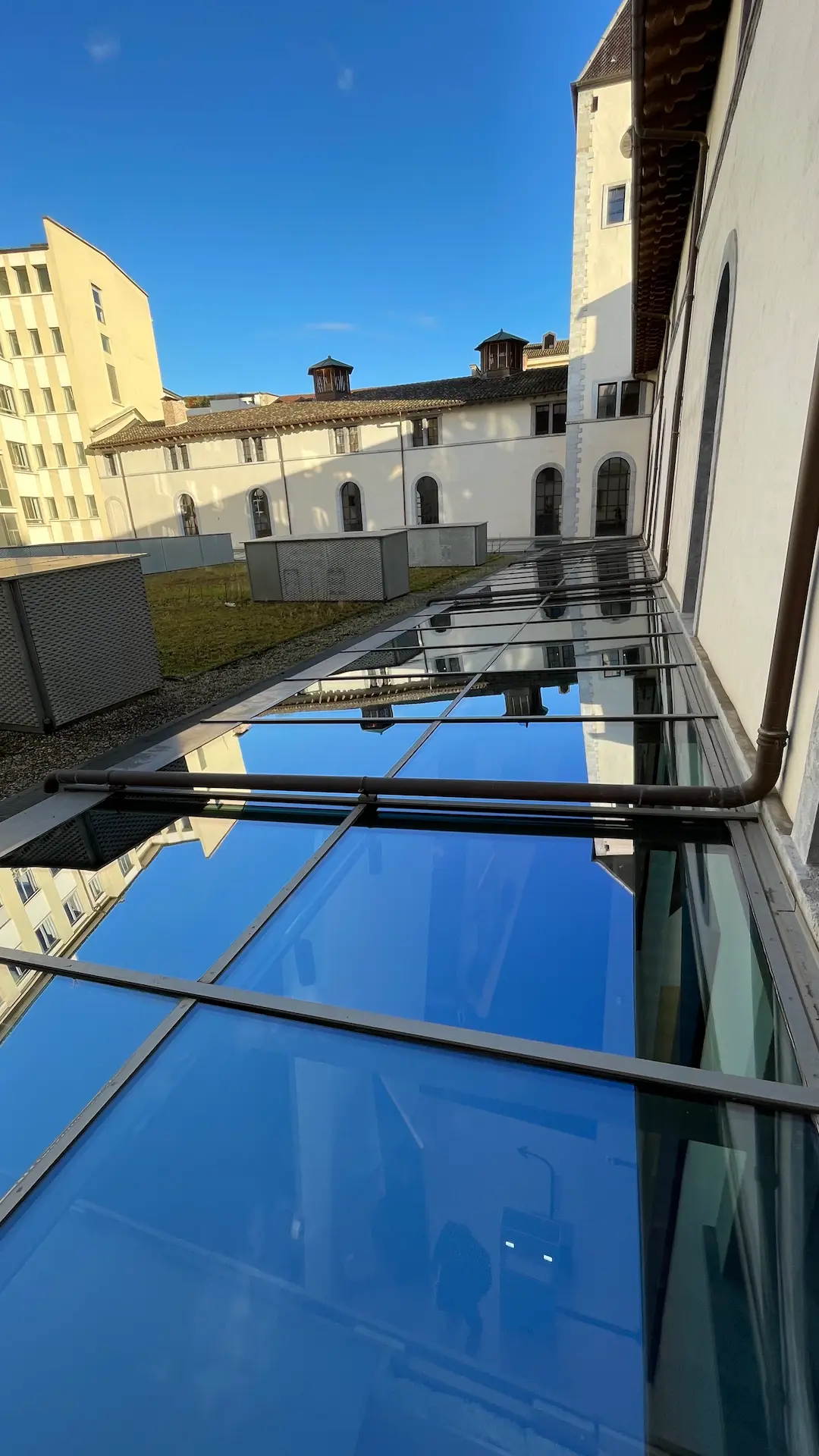 Vitres de plafond propres