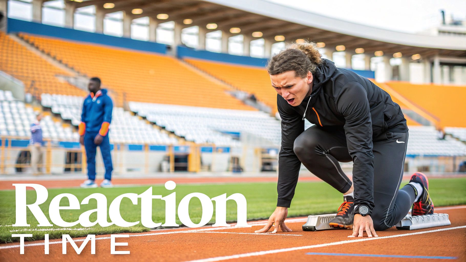 Car braking reaction illustration